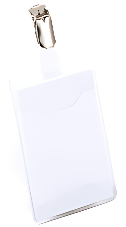 DURABLE Porte-badge, ouvert sur le haut, à clip, transparent