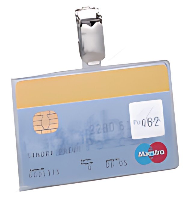 DURABLE Porte-badge, avec clip, 54 x 90 mm, format paysage