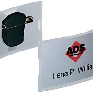 DURABLE Porte-badge convexe, avec épingle, 75 x 40 mm