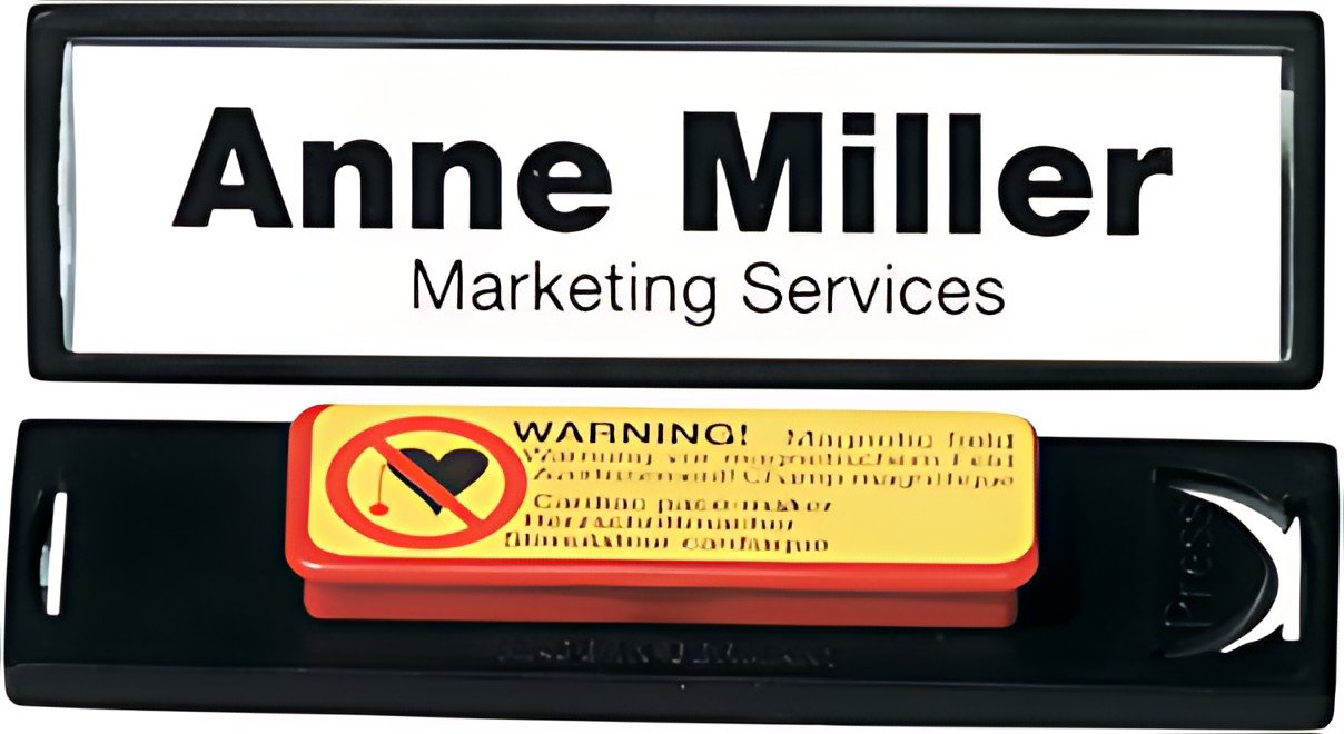 DURABLE Badge Clip-Card, avec aimant, 67 x 17 mm