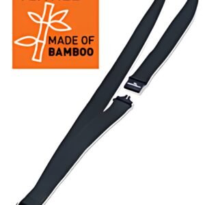 DURABLE Bande textile 20 ECO avec mousqueton, bambou, noir