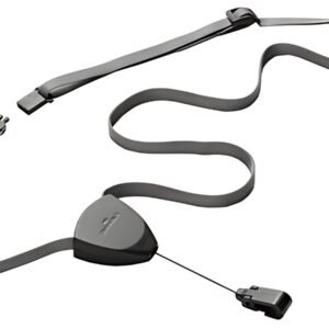 DURABLE Lacet textile FLEX, avec enrouleur, gris