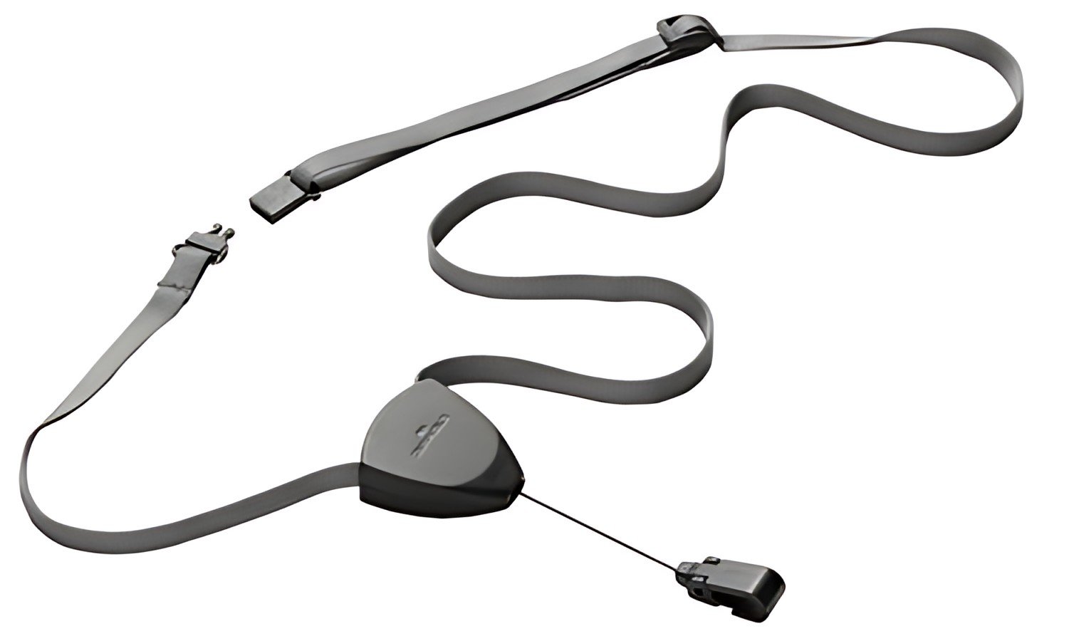 DURABLE Lacet textile FLEX, avec enrouleur, gris