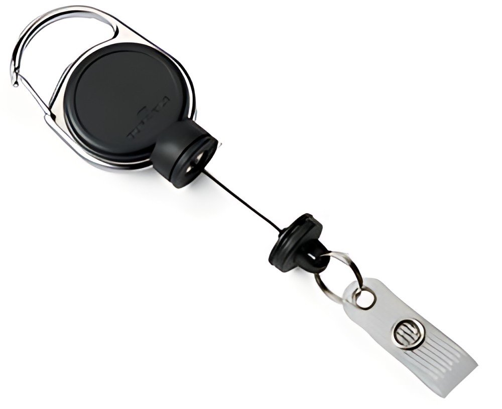 DURABLE Enrouleur "EXTRA STRONG", pour porte-carte, noir