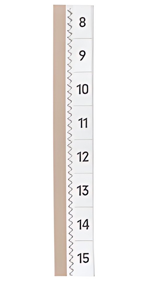 DURABLE Onglet autocollant TABFIX, 2 lignes, transparent