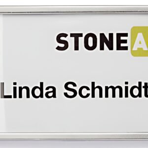 DURABLE Badge CLASSIC, à aimant, 74 x 34 mm, argent