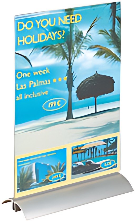 DURABLE Présentoir de table PRESENTER, A4, transparent