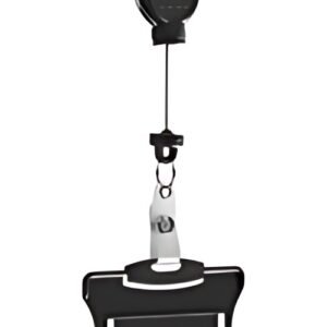 DURABLE Porte-badge avec enrouleur EXTRA STRONG, noir