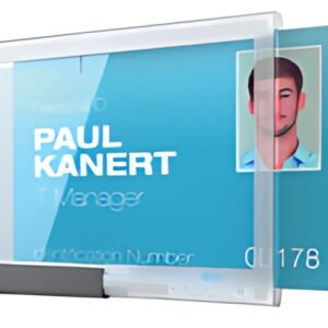 DURABLE Porte-badge PUSHBOX TRIO, transparent
