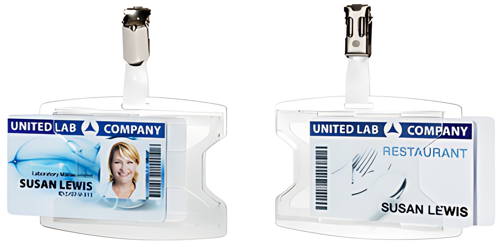 DURABLE Porte-badge "reXycle", avec clip, pour 2 badges