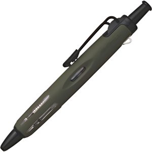 TOMBOW Stylo à bille rétractable "AirPress Pen", kaki/noir