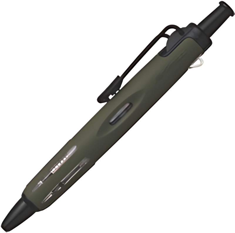 TOMBOW Stylo à bille rétractable "AirPress Pen", kaki/noir