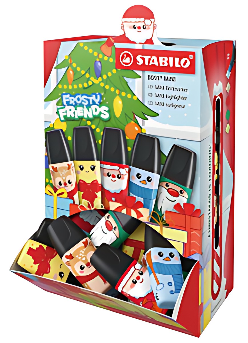 STABILO Surligneur BOSS MINI Frosty Friends, en présentoir