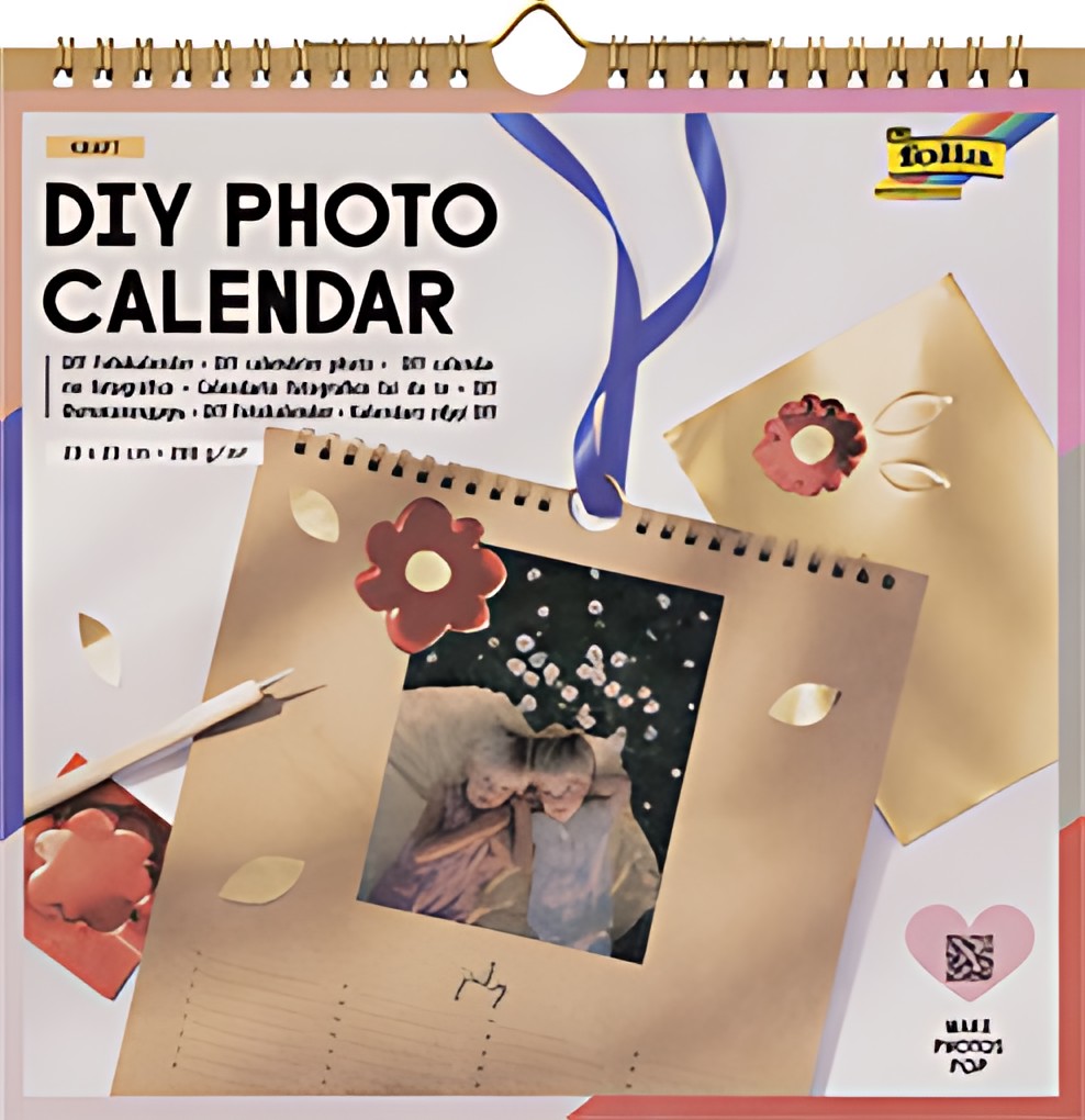 folia Calendrier mural, 230 x 230 mm, carton kraft