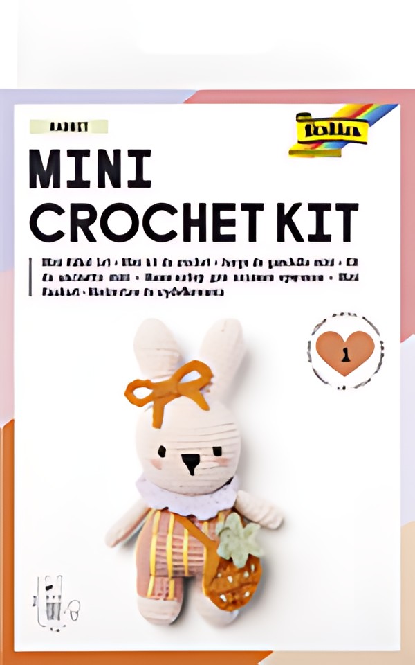 folia Mini-kit de crochet "RABBIT", motif lapin