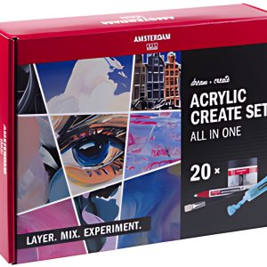 ROYAL TALENS AMSTERDAM Kit de peinture acrylique, 20 pièces