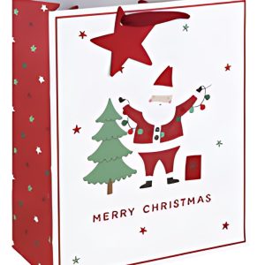 Clairefontaine Sac cadeau de Noël "Merry Xmas", large